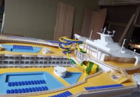 customized model of Harmony of the Seas (world largest cruiseship)